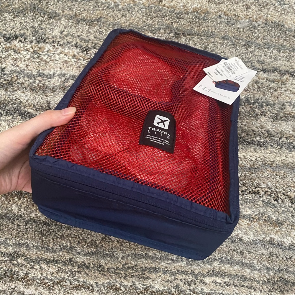 Neiman Marcus 3Pc Packing Cube Set | Neiman Marcus Packing Cubes | Nylon Packing - Picture 14 of 15